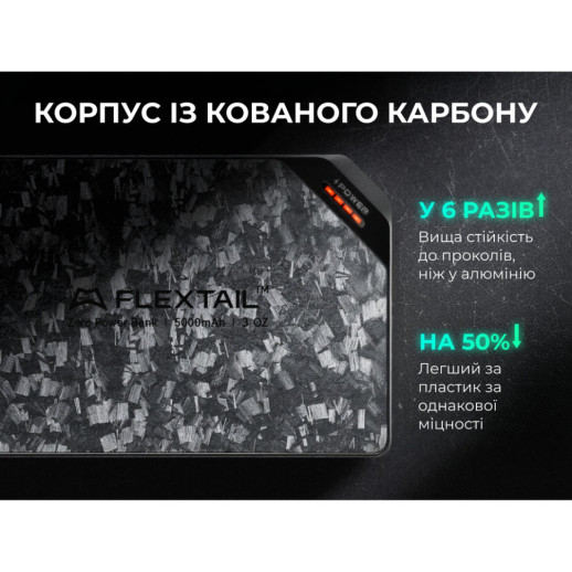 УМБ Flextail powerbank Zero Power 5000 mAh, 22,5W, 3A, Fast Charge