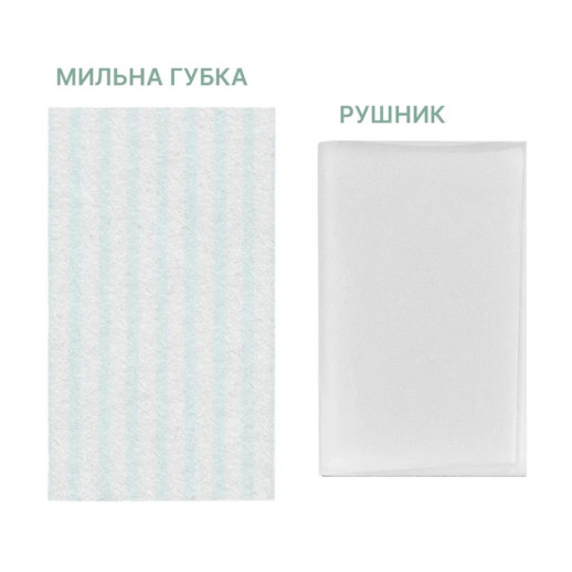 Одноразовый душ Estem Classic (Пенная губка + полотенце)