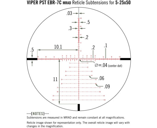 Прицел оптический Vortex Viper PST Gen II 5-25x50 FFP EBR-7C MRAD (PST-5259)