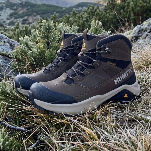 Ботинки мужские треккинговые Humtto Rugged 260672A-3 натуральная кожа хаки 45
