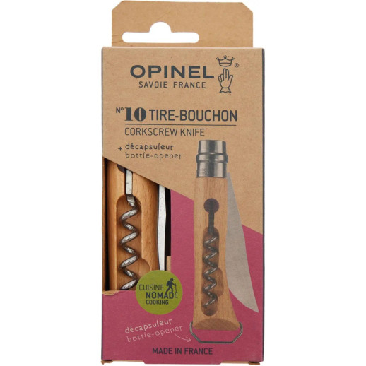 Нож Opinel №10 VRI Corkscrew+Bottle Opener