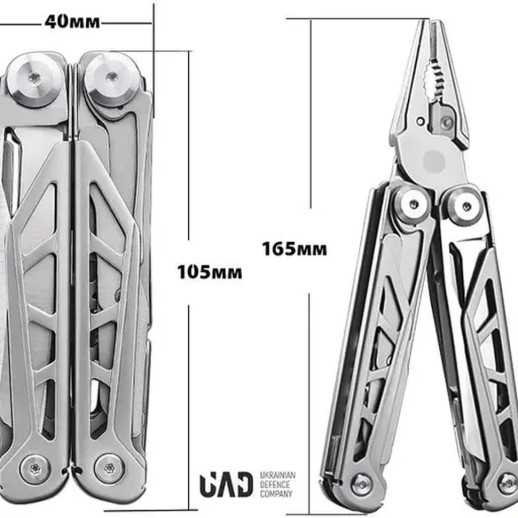 Мультитул профессиональный UAD MasterGear 17 инструментов 420/440 Черный