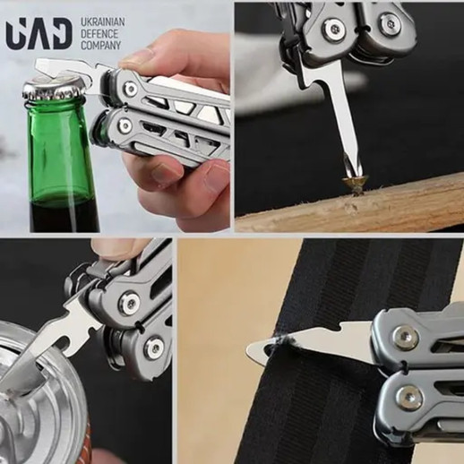 Мультитул профессиональный UAD MasterGear 17 инструментов 420/440 Черный