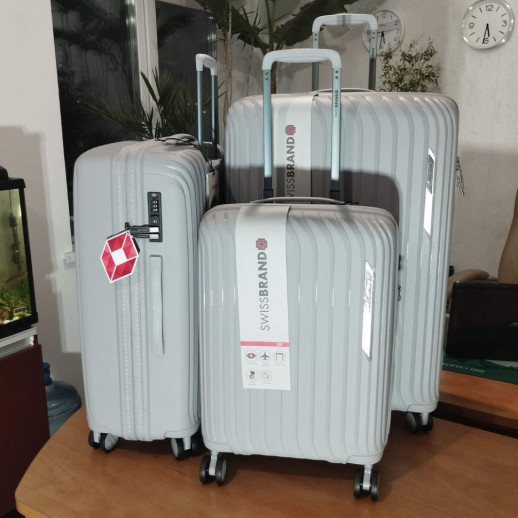 Чемодан Swissbrand Narberth (L) Grey (SWB_LHNAR801L)