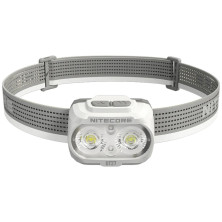 Налобный фонарь Nitecore UT27 2024 (2xNiteLab UHE LED, 800 люмен, 4 режима, 3xAAA, HLB1500), белый
