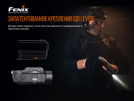 Пистолетный фонарь Fenix GL19R (SFT40, ANSI 1200 лм, 18350)