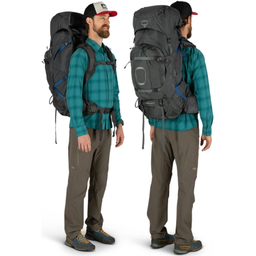 Рюкзак Osprey Aether Plus 70 eclipse grey - S/M - серый