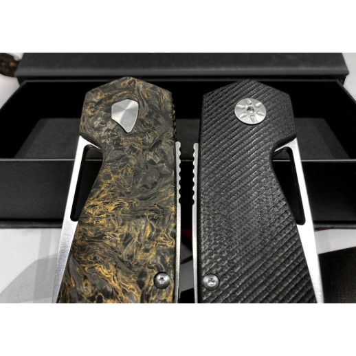 Нож Maserin W2, M390, fat carbon, черный