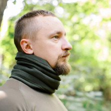 Повязка флисовая Tribe Neck Warmer T-KF-0024-olive, L-XL