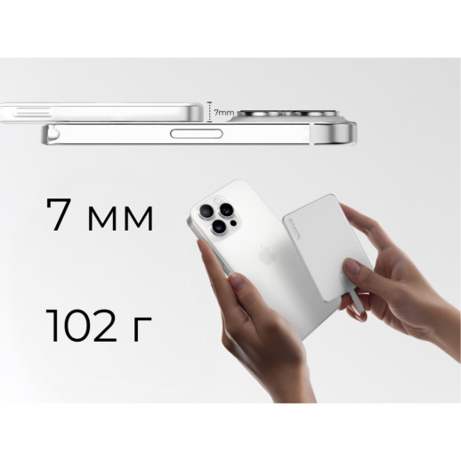 УМБ Vollyc by Flextail Powerbank Zero Power Metal 5000 mAh, 19,25W, 1.6A