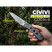 Нож складной туристический Civivi Vision FG, (9 см) Nitro-V / Lexan прозрачный