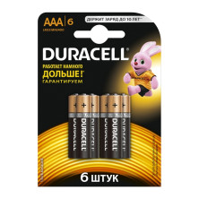 Батарейка AAA Duracell LR03 MN2400 6 шт.