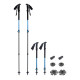 Трекинговые телескопические палки Pinguin Shock FL/TL Foam, 63-135 см, Blue (PNG 812152)