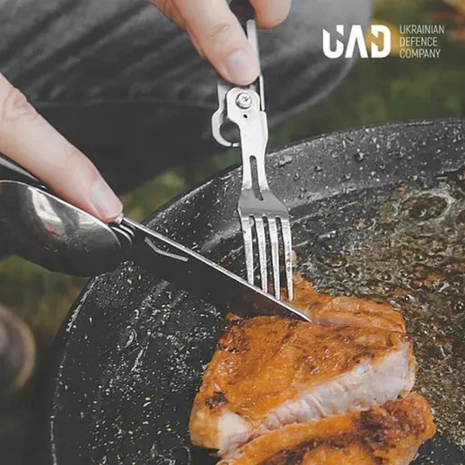 Мультитул туристический 5 в 1 UAD CampFeast 420 Сталь