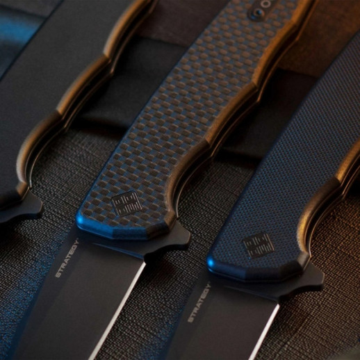 Нож Ocaso Strategy, Carbon Fiber + G-10, Black