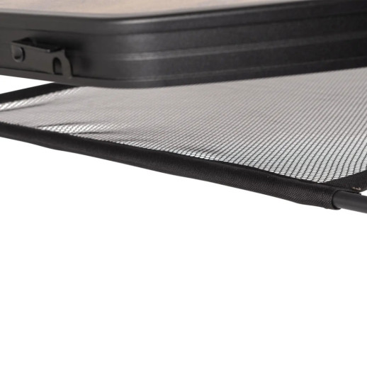 Стол Bo-Camp Melrose Oval 120x80 cm Black/Wood look (1404220)