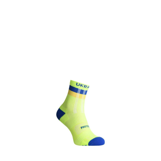 Компрессионные носки защитные летние Protector ShortDry Ultra New сине-салатовые L 44-47
