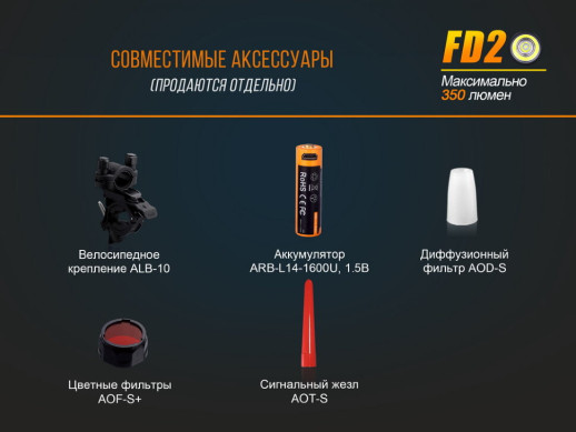 Фонарь ручной Fenix FD20 (состояние нового)