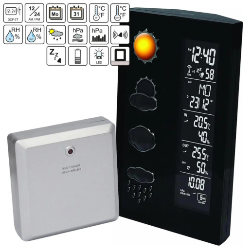 Метеостанция Technoline WS6650 Black (WS6650)