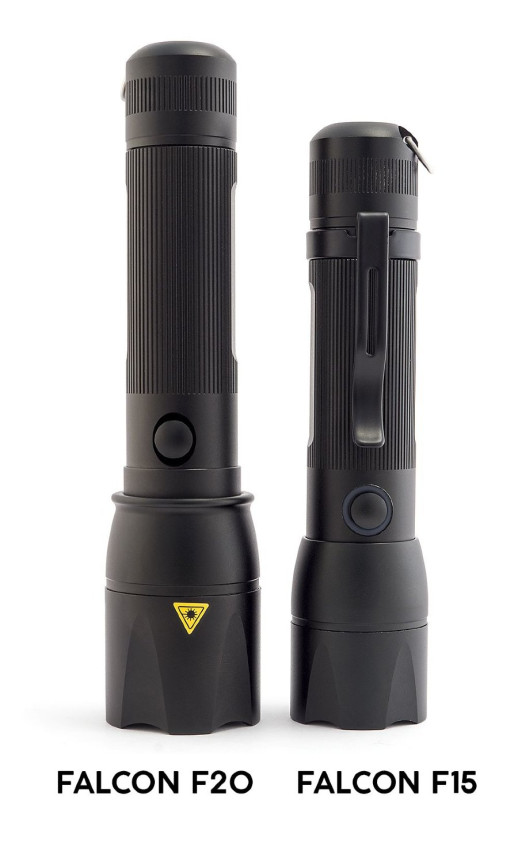 Ручной фонарь Яркий Луч YLP FALCON F15, черный, Cree XP-L HI