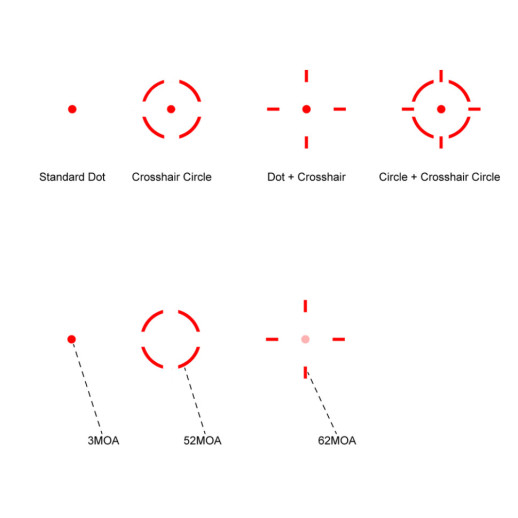 Прицел коллиматорный Vector Optics Frenzy Plus 1x31x26 Multi-Reticle