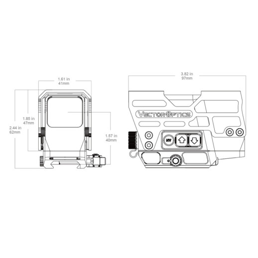 Прицел коллиматорный Vector Optics Frenzy Plus 1x31x26 Multi-Reticle