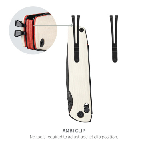 Нож складной SRM Terrier 258L-GT2, белый