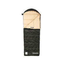 Спальный мешок с капюшоном Naturehike M320 CNK2350WS023, зеленый камуфляж, правый