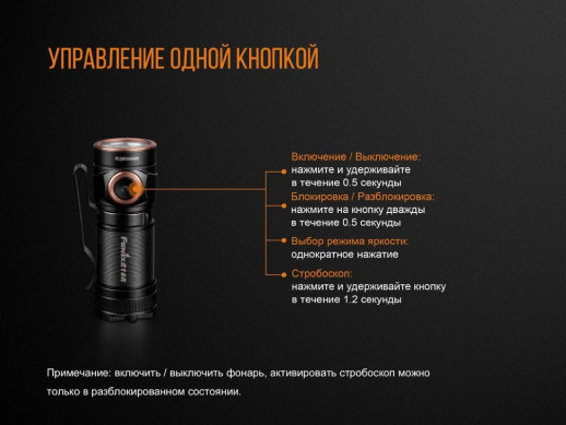 Фонарь ручной Fenix E18R Cree XP-L HI LED (Поврежденная упаковка/царапины/ремонт драйвера питания)