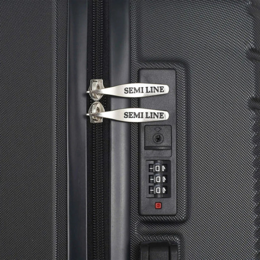 Чемодан Semi Line 24" (M) Black (T5789-2)