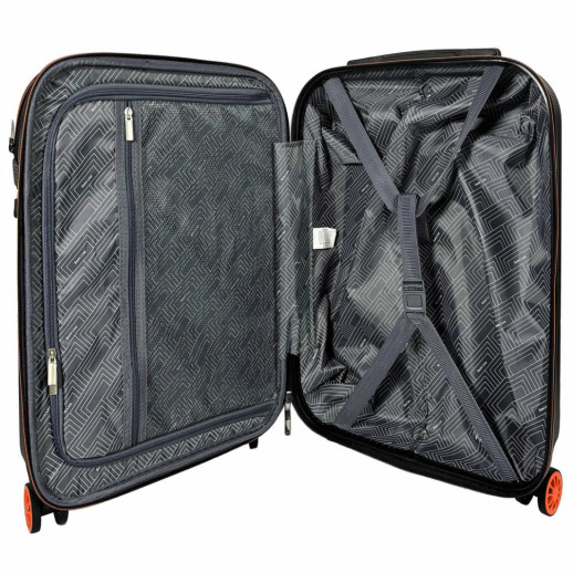 Чемодан Semi Line 20" (S) Black/Orange Line (T5734-1)