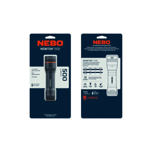 Фонарь ручной Nebo Newton 500 люмен (NB NEB-FLT-0014-G)
