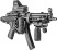 Приклад FAB для MP5 складной с регулируемой щекой (fix-uasmp5)