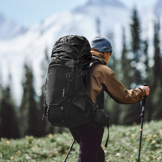 Рюкзак туристический Naturehike Helium CNK2450XB014, 70 л, черный, M