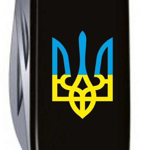 SPARTAN UKRAINE  91мм/12функ/черн /штоп /Трезубец син-желт.