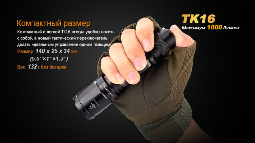Фонарь ручной Fenix TK16 XM-L2 U2 (повреждённая упаковка) УЦЕНКА