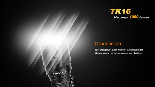 Фонарь ручной Fenix TK16 XM-L2 U2 (повреждённая упаковка) УЦЕНКА