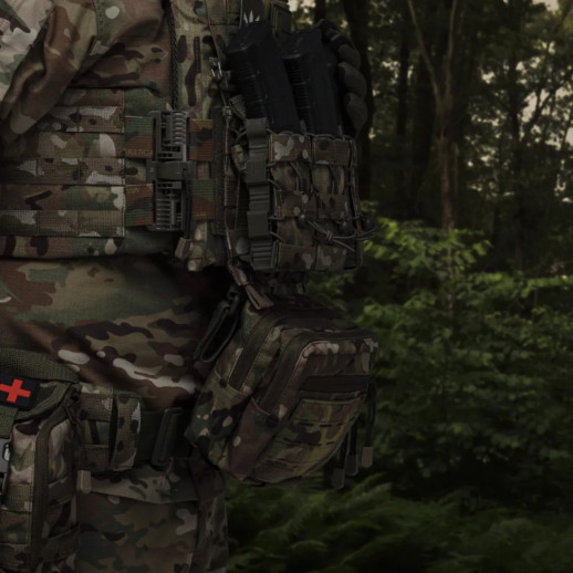 Сумка-напашник Ukrarmor PRO. Размер L(16х28 см). Материал Cordura 500D Мультикам