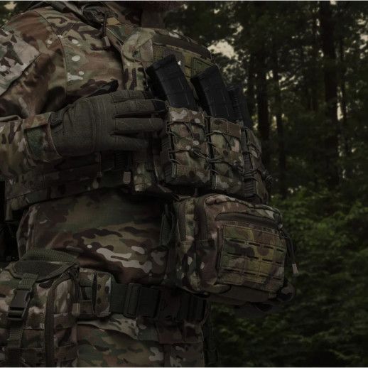 Сумка-напашник Ukrarmor PRO. Размер L(16х28 см). Материал Cordura 500D Мультикам