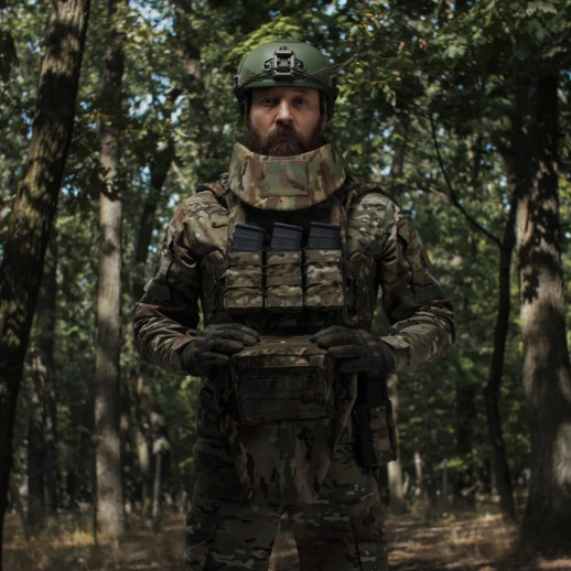 Сумка-напашник Ukrarmor PRO. Размер L(16х28 см). Материал Cordura 500D Мультикам
