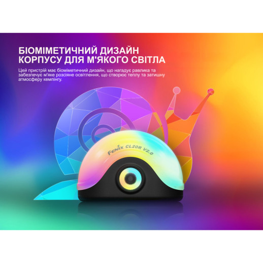 Фонарь кемпинговый Fenix CL20R V.2.0 с красным светом, зеленый 300 лм