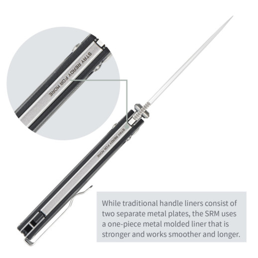 Нож складной SRM Terrier 258L-GB, черный