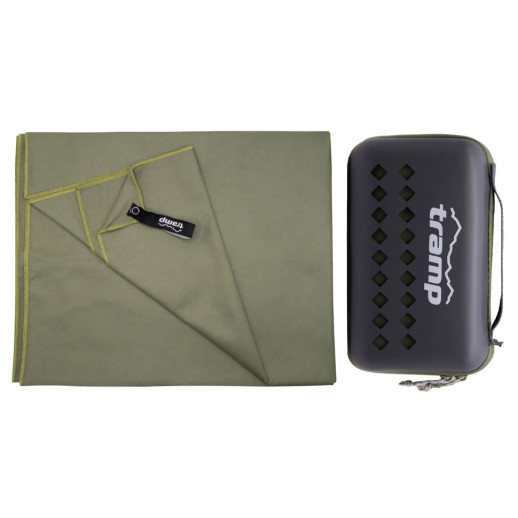 Полотенце из микрофибры TRAMP 75х150 XL dark-green UTRA-161