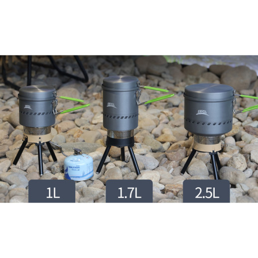 Набор туристической посуды (кастрюля + сковорода) BRS-TS19A, 1л, алюминий