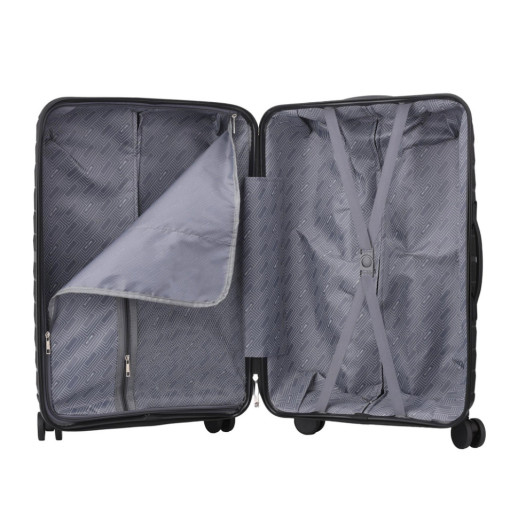 Чемодан Semi Line 24" (M) Black (T5911-3)