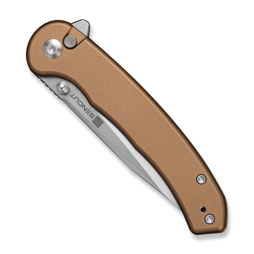 Нож складной туристический Sencut Ingot (8.2 см) D2 / Aluminum коричневый