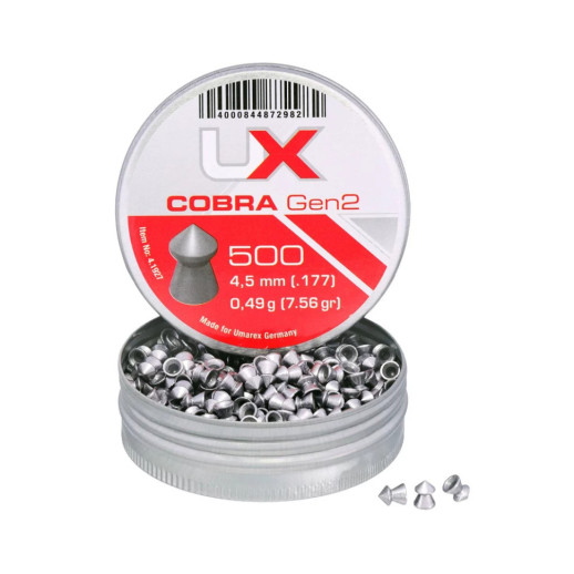Шарики Umarex Cobra Gen2 0,49 гр. кол.4,5 (.177), 500шт.