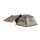 Палатка с навесом Naturehike Village CNK2300ZP021, коричневая большая