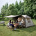 Палатка с навесом Naturehike Village CNK2300ZP021, коричневая большая