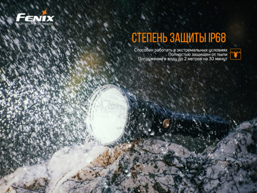 Фонарь ручной Fenix HT18 (небольшие потертости на аккумуляторе)